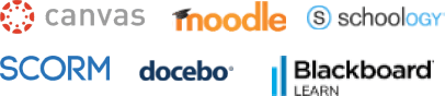 Moodle API integration for student data | Canvas integration with third-party tools | Blackboard Learn customization | Custom SCORM package development | Docebo LMS implementation and setup | Schoology course design and management