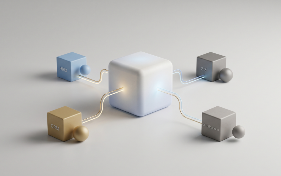 A connected learning ecosystem replacing a standalone LMS for modern corporate training